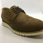 Men Leather Shoes Wingtip Oxford Khaki Brown Color Lace-Up (Cole Haan). HUNTER