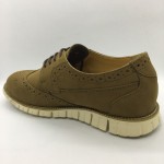 Men Leather Shoes Wingtip Oxford Khaki Brown Color Lace-Up (Cole Haan). HUNTER