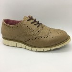 Men Leather Shoes Wingtip Oxford Whisky Brown Color Lace-Up (Cole Haan). HUNTER