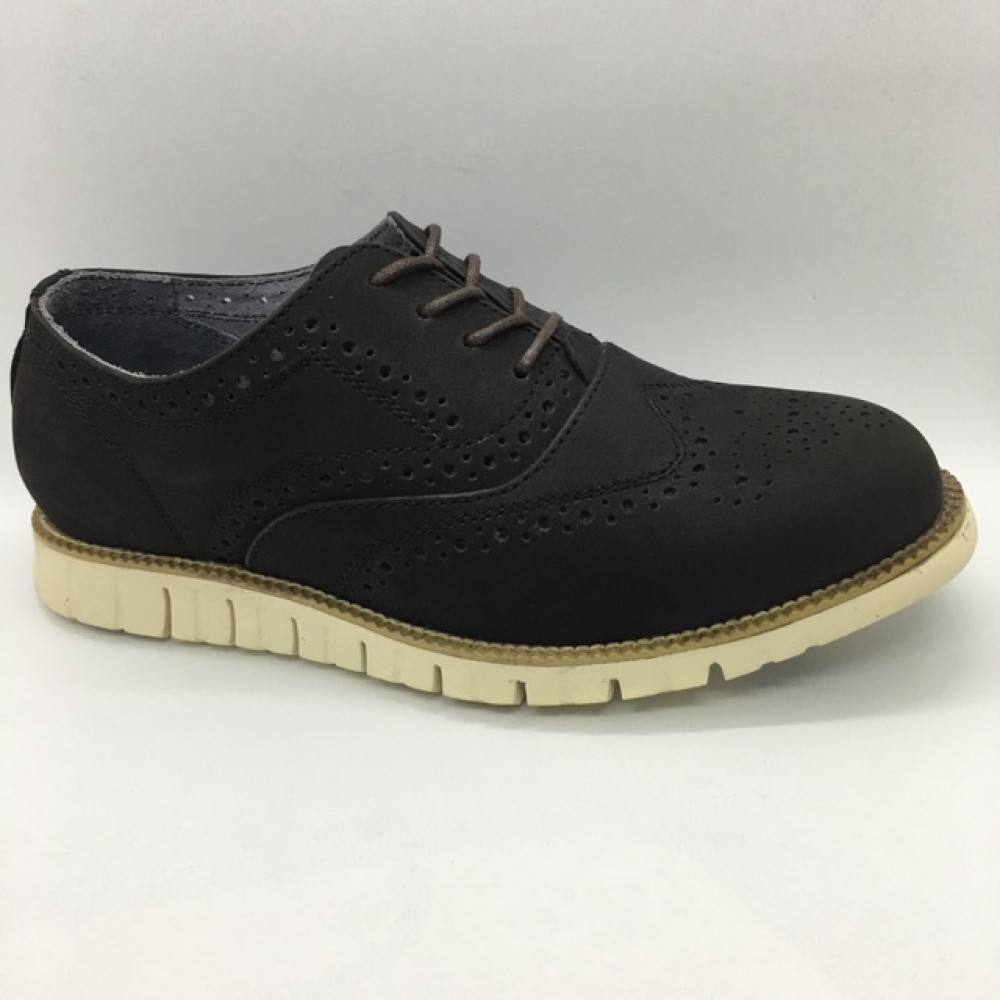 Men Leather Shoes Wingtip Oxford Black Color Lace-Up (Cole Haan). HUNTER Men Leather Shoes Wingtip Oxford Black Color Lace-Up (Cole Haan). HUNTER