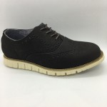 Men Leather Shoes Wingtip Oxford Black Color Lace-Up (Cole Haan). HUNTER