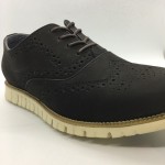 Men Leather Shoes Wingtip Oxford Black Color Lace-Up (Cole Haan). HUNTER