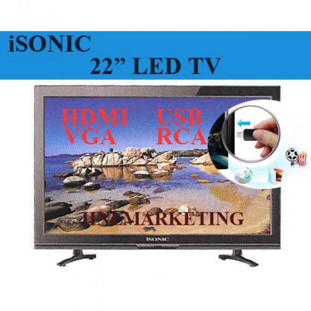 Isonic LED TV 22” Super Slim Isonic LED TV 22” Super Slim
