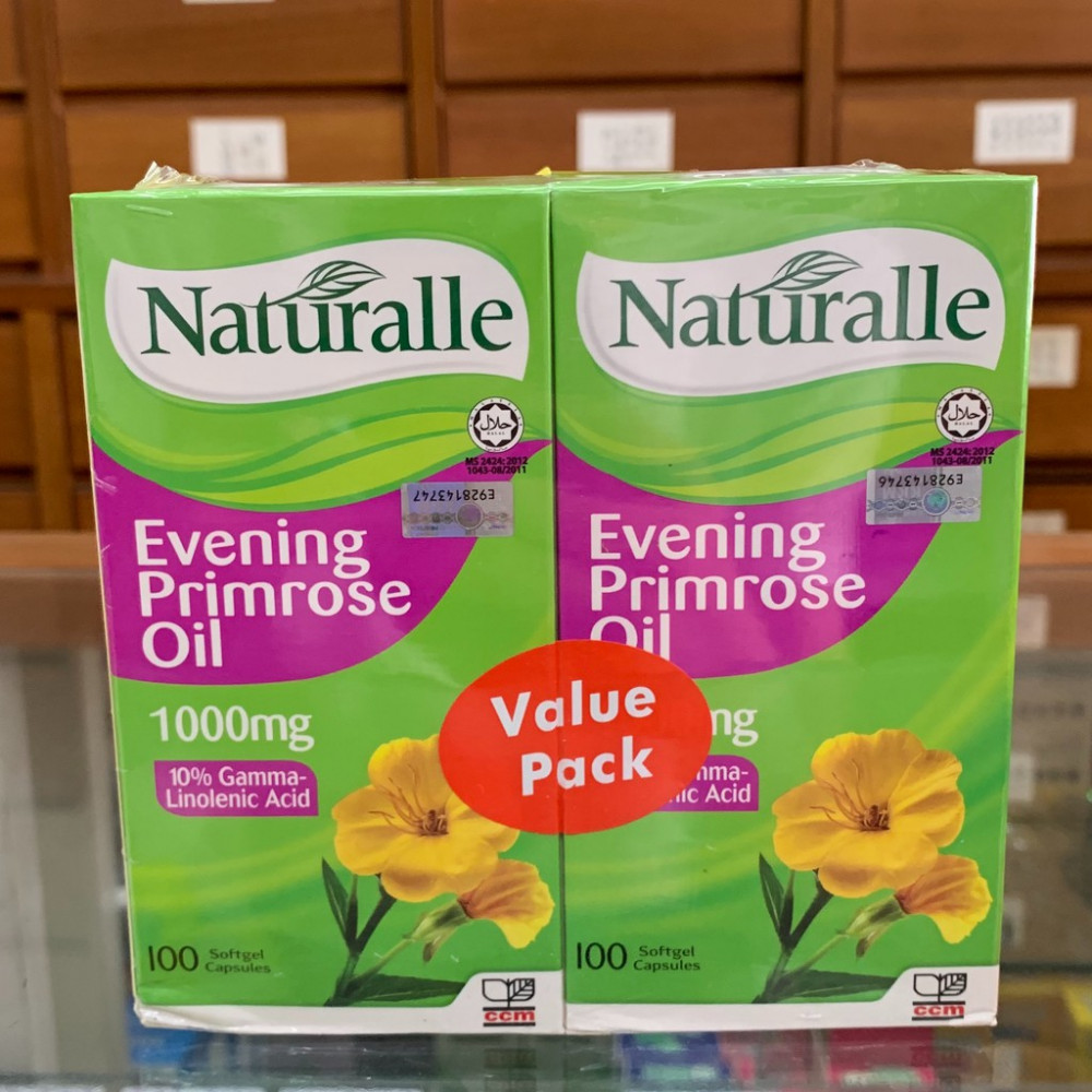 Naturalle Evening Primrose Oil (Twin Pack)月见草油 ,1000mg/ 100 soft capsules Naturalle Evening Primrose Oil (Twin Pack)月见草油 ,1000mg/ 100 soft capsules