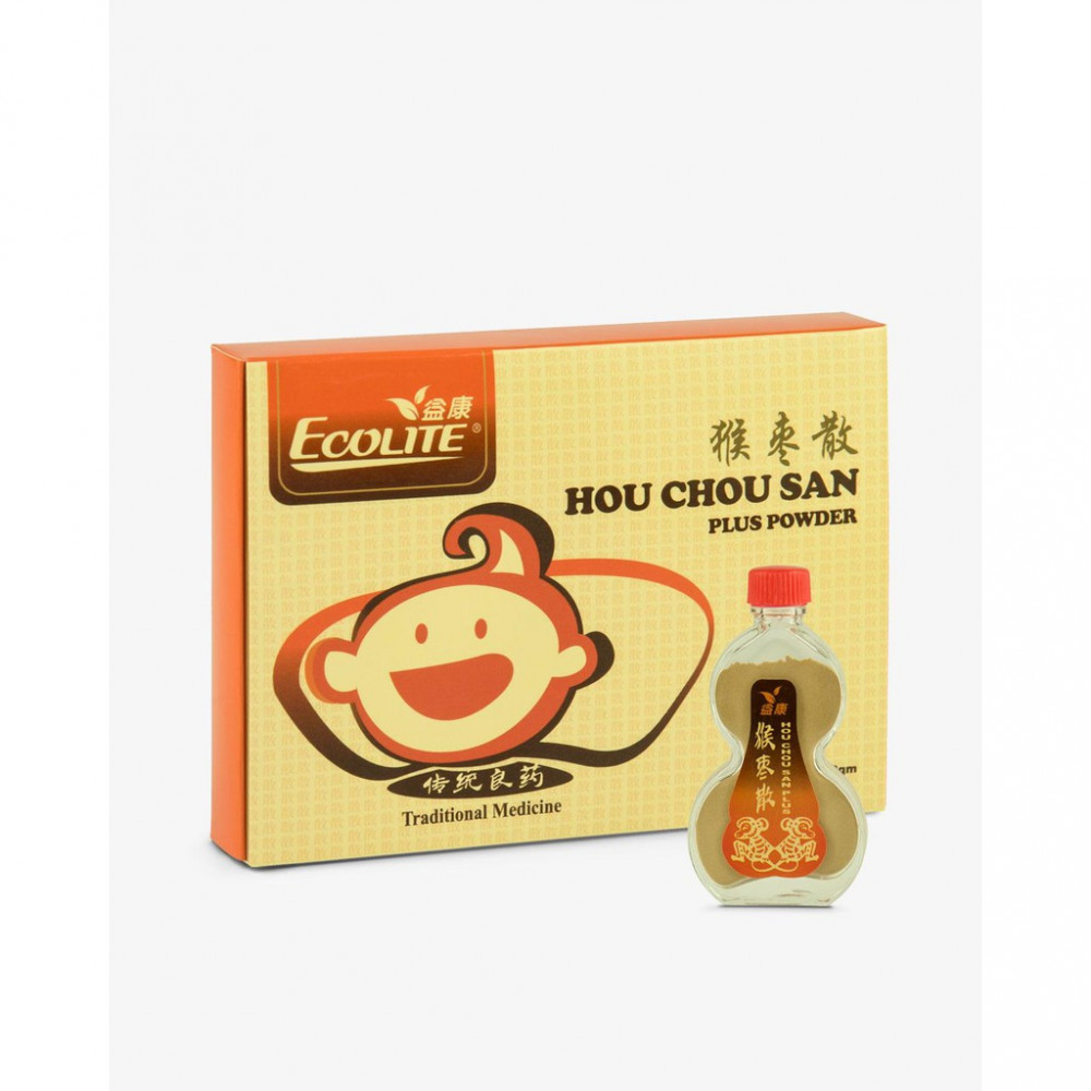 Ecolite 益康 Hou Chou San Plus Powder 猴枣散(8gm) Ecolite 益康 Hou Chou San Plus Powder 猴枣散(8gm)