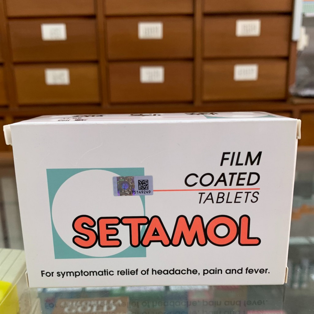 Film coated setamol 烧痛宁 (100tablets) Film coated setamol 烧痛宁 (100tablets)