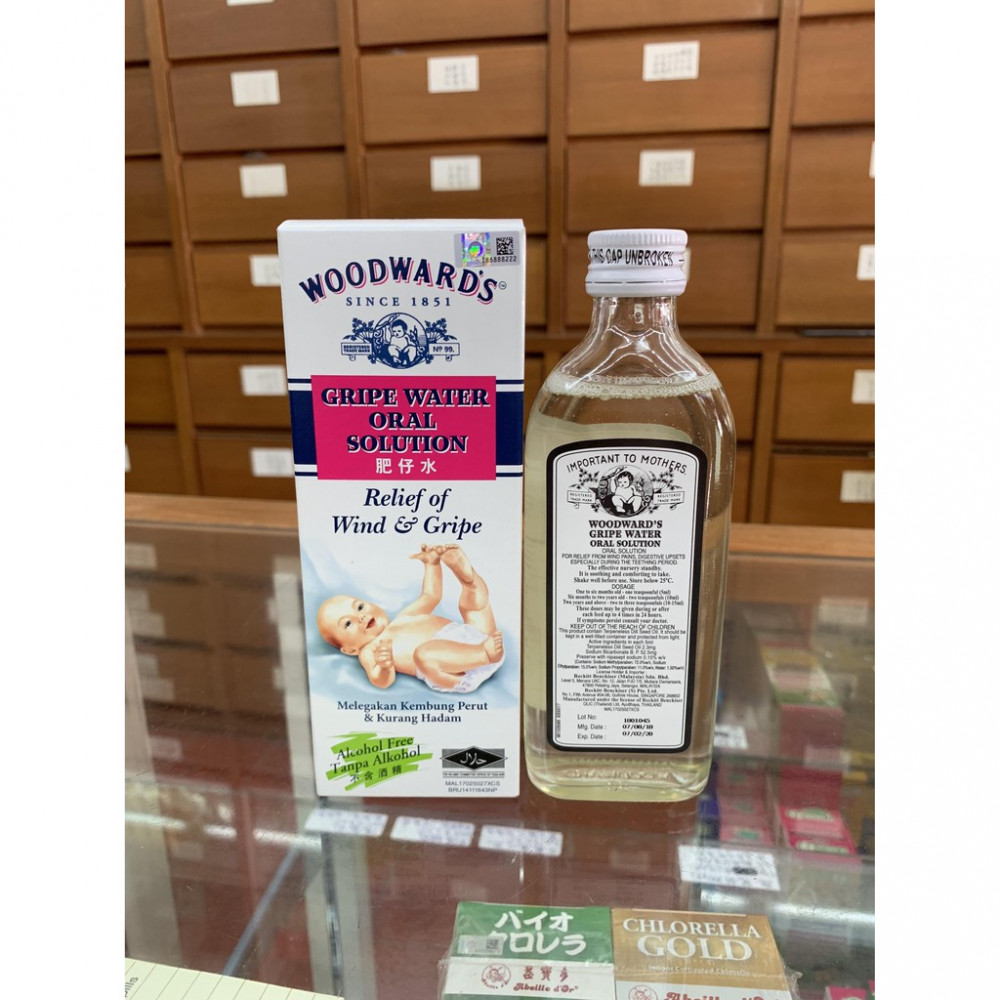 Woodward's Gripe Water Oral Solution 吴德物次肥仔水(148ML) Woodward's Gripe Water Oral Solution 吴德物次肥仔水(148ML)