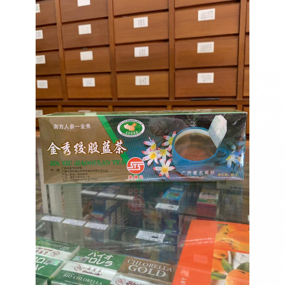 Jin Xiu Jiao Gu Lan Tea 圣塘山金秀绞股蓝茶 (80g) Jin Xiu Jiao Gu Lan Tea 圣塘山金秀绞股蓝茶 (80g)