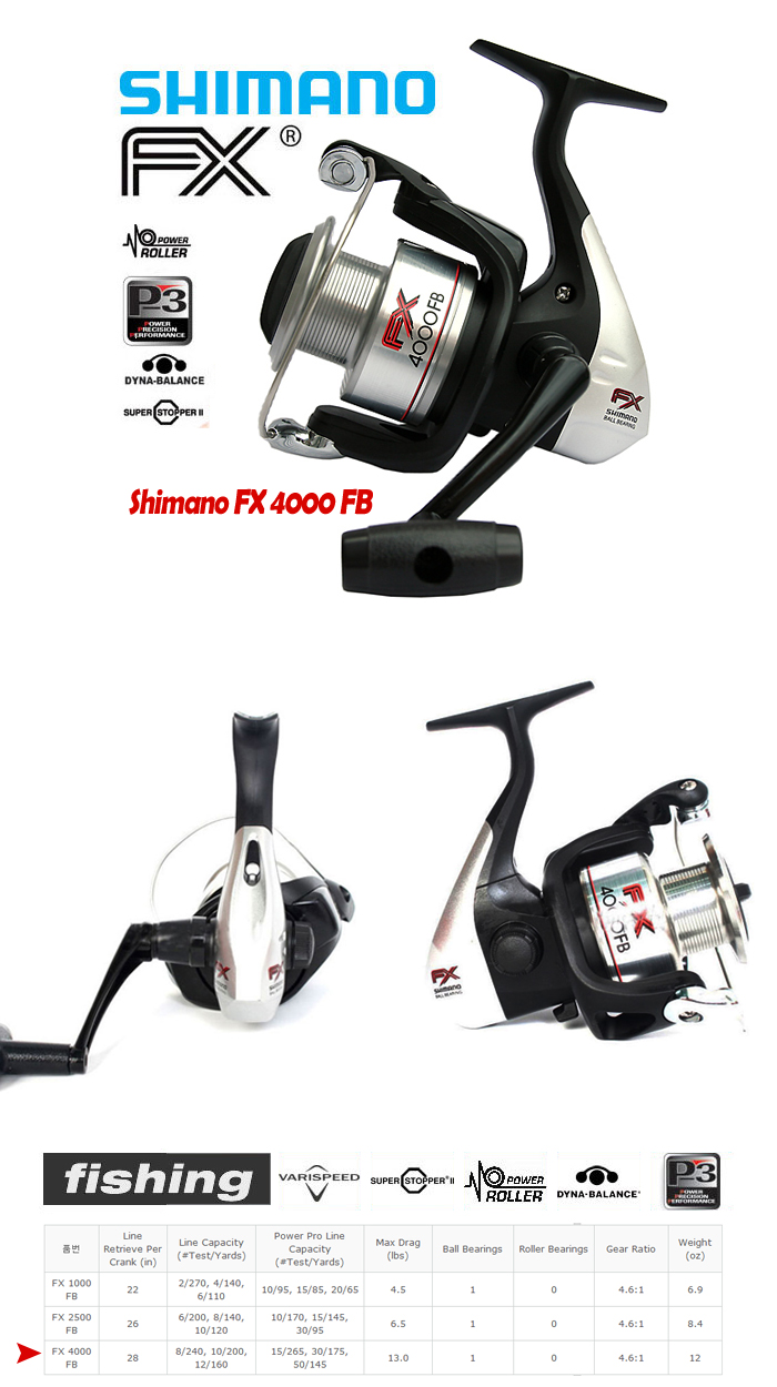 Shimano FX4000FB Spinning Reel